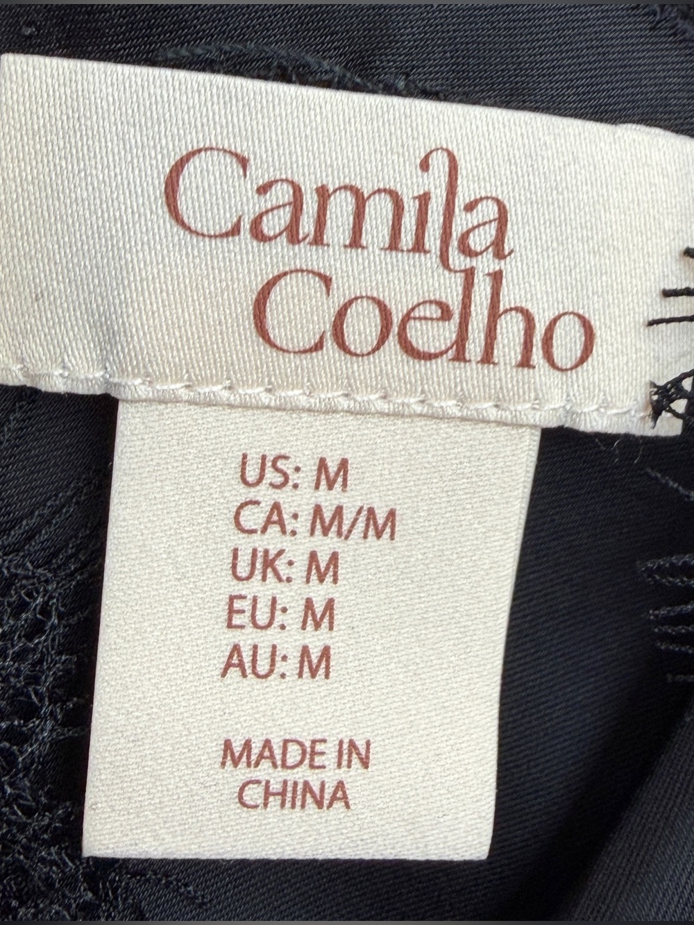 NWT REVOLVE Camila Coelho black satin lace silky asymmetrical slip dress M - Picture 12 of 14